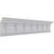 Ekena Millwork 7 1/2"H x 3 1/8"P x 8 1/8"F x 94 1/2"L Flower Drop Crown Moulding MLD07X03X08FL - alternate 2